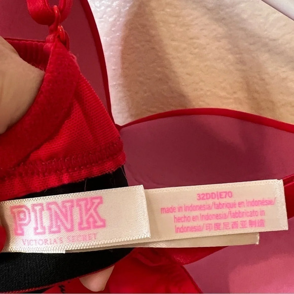 VICTORIA SECRET pink wireless push up bra 32DD - Picture 4 of 4